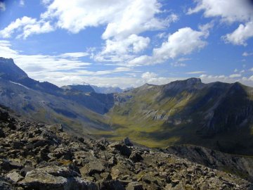 view down the valley